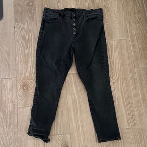 Joe’s Jeans Hi Rise Skinny Ankle Button fly